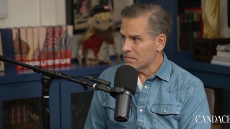 Hunter Biden speaks about his struggles with addiction during an episode of commentator Candace Owens' eponymous podcast on May 21, 2026.