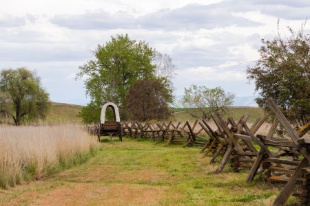 A spur of the old Oregon Trail at the Whitman Mission National Historic Site.