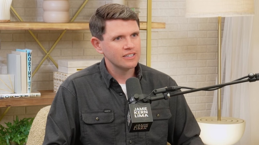 Democratic Texas state Rep. James Talarico speaks with podcaster Jamie Kern Lima during an episode of her show that aired May 25, 2026.