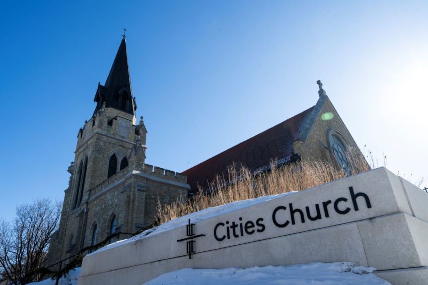 A general view of Cities Church on Jan. 30, 2026, in St. Paul, Minnesota.