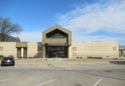 A closed Wells Fargo building in Waterloo, Iowa.