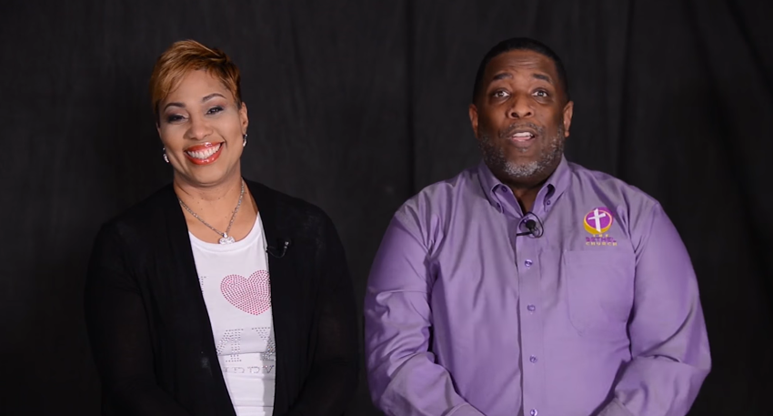 Bishop Rudolph McKissick Jr. (R), senior pastor of Bethel Church near downtown Jacksonville, Fla., and his wife, Pastor Kimberly McKissick (L).