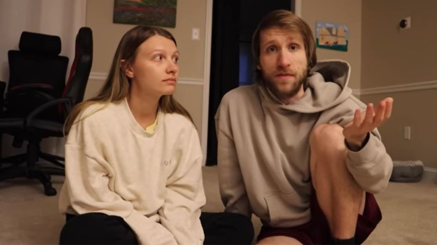 Jesse Ridgway (R) and his wife, Ashley Ridgway (L), share the results of a test verifying whether their child has Down syndrome. The video was posted to Jesse Ridgway's YouTube channel on May 27, 2026. 