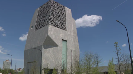 The exterior of the Obama Presidential Center in Chicago, Illinois.