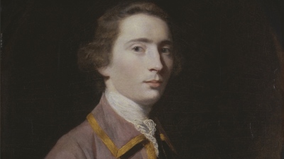 A portrait of Charles Carroll of Carrollton in his 20s by Sir Joshua Reynolds, c. 1763.