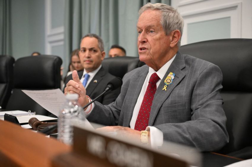 U.S. Rep. Joe Wilson, a Republican from South Carolina, speaks during a Commission on Security and Cooperation in Europe (CSCE) hearing on
