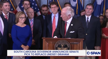South Carolina Gov. Henry McMaster (R) announces his pick to temporarily replace Sen. Lindsey Graham, R-S.C., who died suddenly on July 11, 2026, until a special election is held.