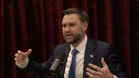 Vice President JD Vance appears on an episode of "The Joe Rogan Experience" that aired July 15, 2026.