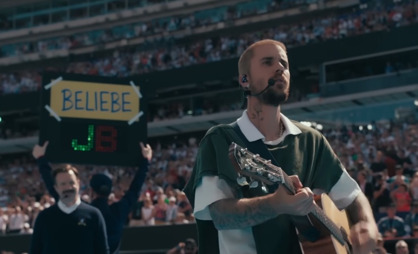 Justin Bieber performs at the FIFA World Cup final at MetLife Stadium in East Rutherford, New Jersey on July 19, 2026. 