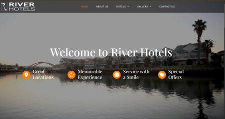 A screenshot from the website of River Hotels owned by televangelists, André and Jenny Roebert.