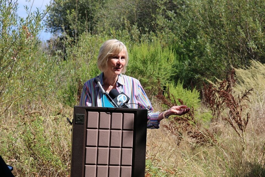 U.S. Rep. Lois Capps, D-Calif. speaks at an event in September 2013 in this photograph taken by the U.S. Fish and Wildlife Service.
