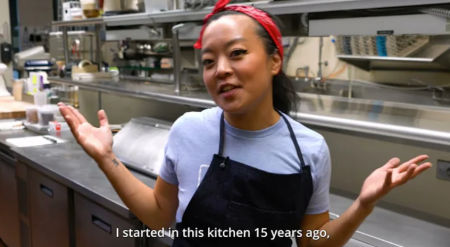 A screenshot of Wisconsin gubernatorial candidate Francesca Hong in an undated video.