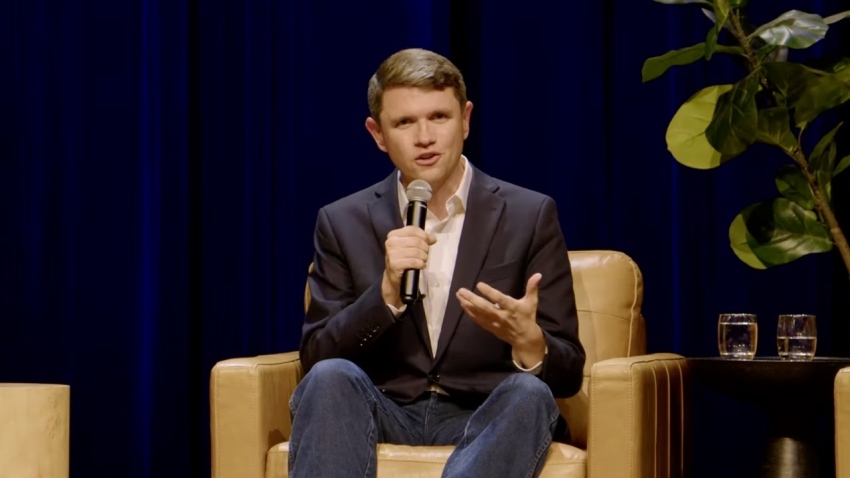 Democratic U.S. Senate candidate James Talarico discusses healthcare policy during a live podcast interview with Mark Cuban and Jessica Tarlov on Aug. 29, 2026.