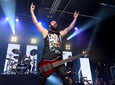 Singer and bassist John Cooper of Skillet 