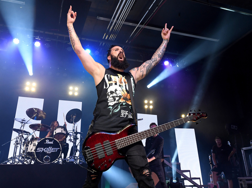 Singer and bassist John Cooper of Skillet