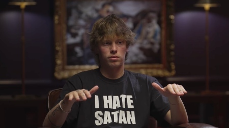 Gen Z evangelist Bryce Crawford speaks to podcast Shawn Ryan during an episode of "The Shawn Ryan Show" that aired May 21, 2026.