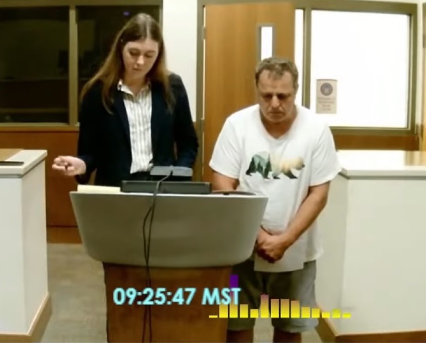 Mihail Sabo (right) appears in Maricopa County Superior Court at his preliminary hearing on Sept. 14, 2026. 