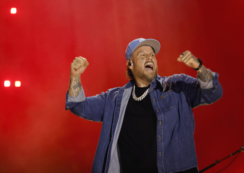 Jelly Roll performs onstage at Nissan Stadium during CMA Fest 2026 day one on June 04, 2026, in Nashville, Tennessee. 