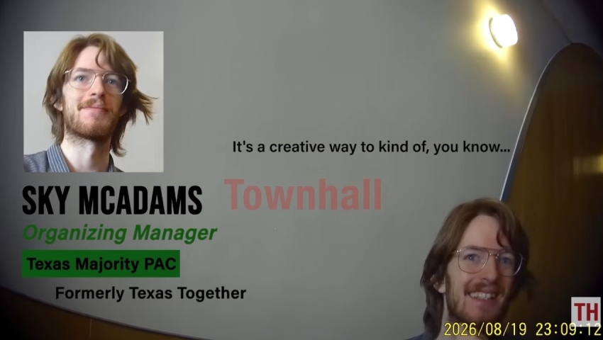 Sky McAdams, organizing manager for Texas Majority PAC, in an undercover video obtained by Townhall Media.