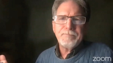 Rev. Jim Rigby of St. Andrew's Presbyterian Church (PCUSA) speaks during a podcast about whether Jesus is the only way to salvation on Jan. 2, 2022.