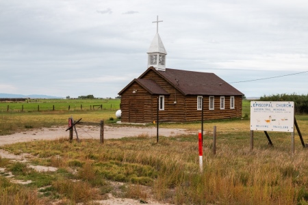 Oregon Trail Memorial Episcopal Church in Eden, Wyoming.