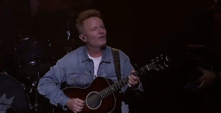 Chris Tomlin performs at Awake Houston on Sept. 19, 2026, at the Smart Financial Centre in Sugar Land, Texas.