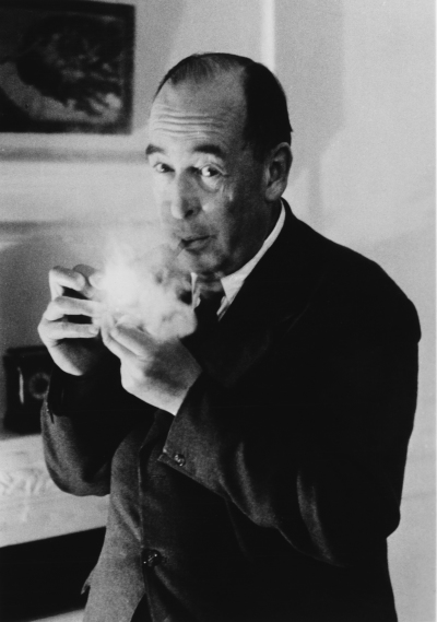 British author C.S. Lewis, circa 1955.