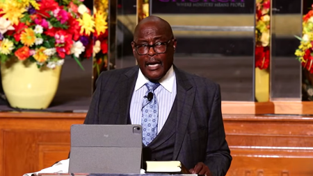 Grammy-winning senior pastor of Perfecting Church in Detroit, Michigan, Marvin Winans.