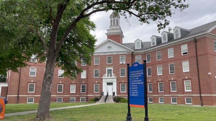 The campus of Virginia State University, a historically black school chartered in 1882, is seen in this image.