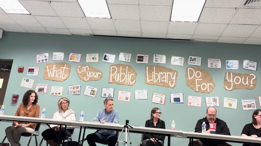 Members of the York County Board of Trustees in York County, South Carolina, participate in a board meeting, Oct. 8, 2026.