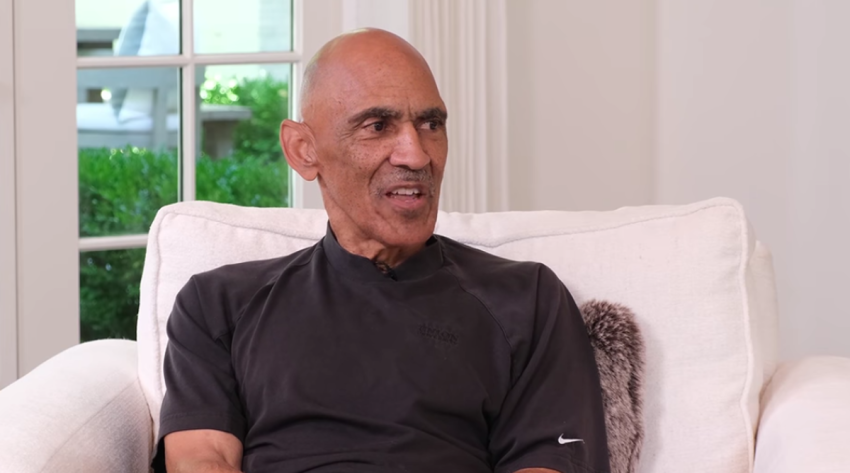 Former NFL football player, coach and sportscaster Tony Dungy appears on "The Sage Steele Show." 