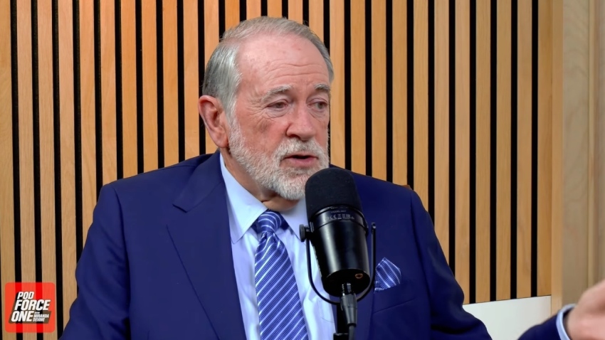 U.S. Ambassador to Israel Mike Huckabee condemned political commentator Tucker Carlson during an episode of "Pod Force One with Miranda Devine" that aired Oct. 14, 2026.