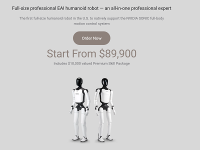 A humanoid robot from Faraday Future.