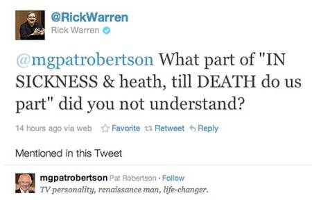 Rick Warren Reacts To Pat Roberton Alzheimer S Comments By