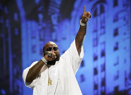 Rap artist Rick Ross performs at the 8th annual BMI Urban Awards at the Wilshire theatre in Beverly Hills, California, in this September 4, 2008 file photo.