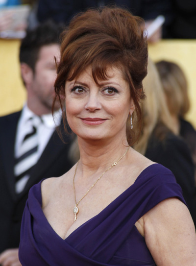 Actress Susan Sarandon, nominated for Outstanding Performance by a Female Actor in a Television Movie or Miniseries for 
