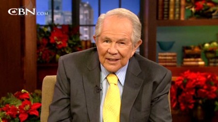Pat Robertson is seen on "The 700 Club" on Dec. 21, 2011.