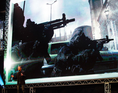 Activision Publishing CEO Eric Hirshberg speaks during the premiere of the video game "Call of Duty: Modern Warfare 3" in Los Angeles, California September 2, 2011.