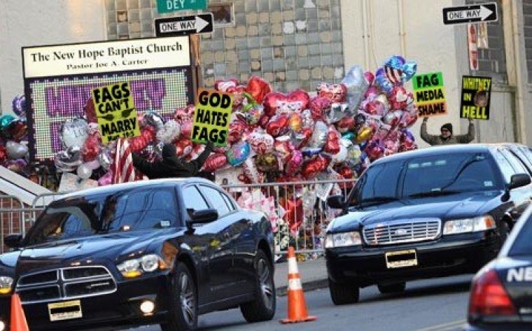 Westboro Whitney Houston Funeral Protest