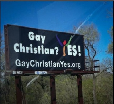 'Gay Christian? Yes!' Billboard in Grand Rapids, Michigan