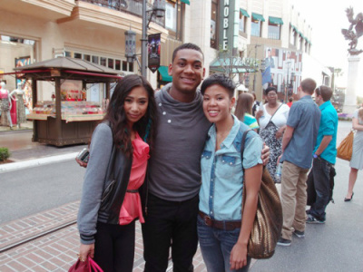Fan with American Idol Stars.