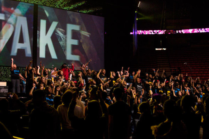 Thousands attend Teen Mania's Acquire the Fire event in this undated photo.