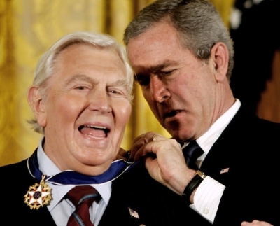 Andy Griffith and George Bush