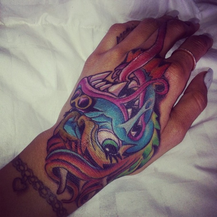 Karrueche Tran Massive Hand Tattoo Honors Chris Brown? 