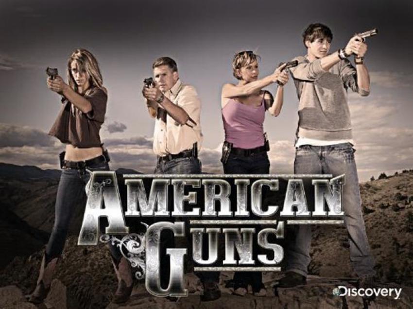 Promo poster for Discovery Channel show "American Guns.
