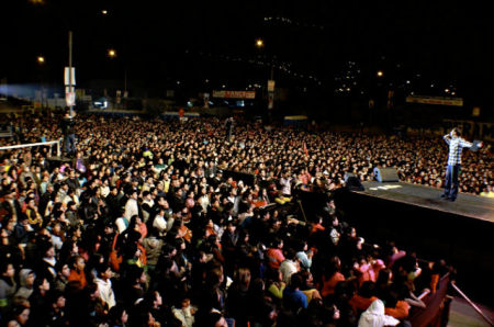 Dominic Russo of Missions.Me preaches in 2010 in Lima, Peru.