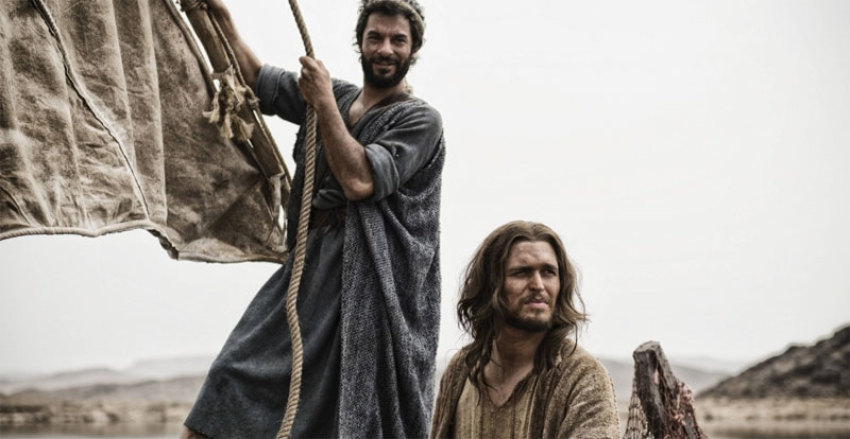 Jesus meets Peter and asks him to help him change the world in "The Bible" episode 3, as seen on The History Channel on Sunday, March 17, 2013.