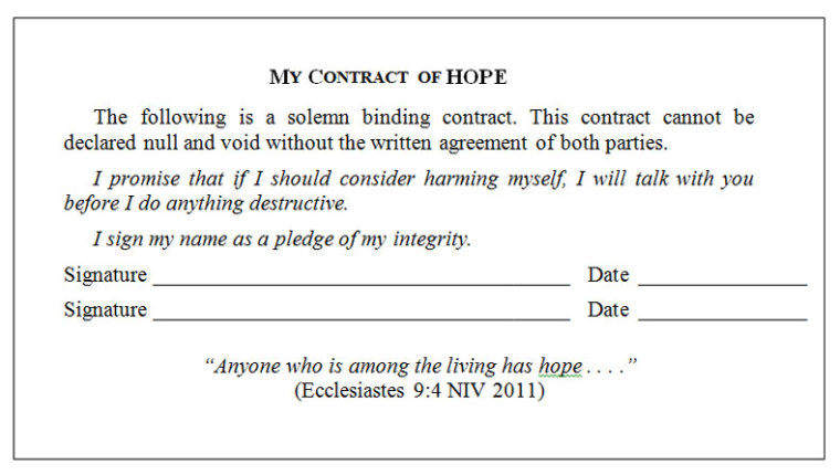 my contract of hope