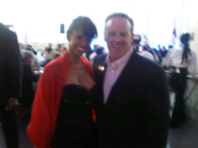 Sean Spicer and Stacey Dash