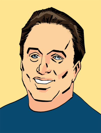 Dan Dalzell Portrait Yellow Background